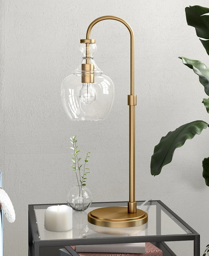 Hudson & Canal Verona 27" Metal Tall Arc Table Lamp