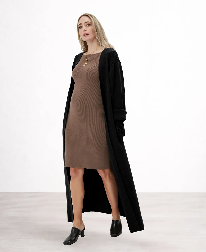 Nom Maternity Emaline Full Length Cardigan Coats