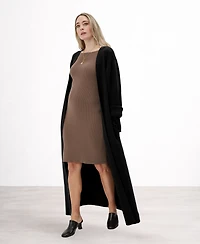Nom Maternity Emaline Full Length Cardigan Coats