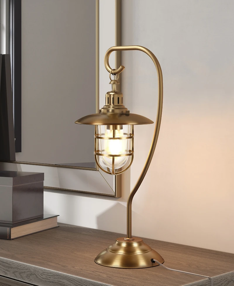 Hudson & Canal Bay 22" Metal Tall Nautical Table Lamp