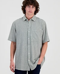 G-Star Raw Men's One-Pocket Striped Short-Sleeve Shirt