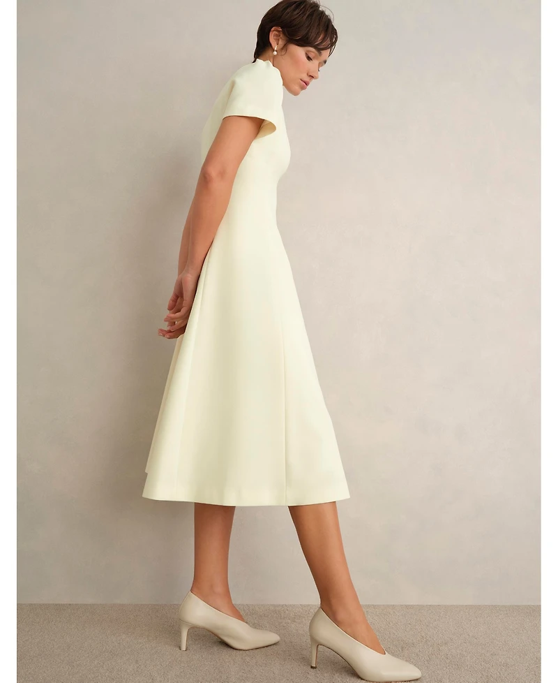 Hobbs London Women's Eliana Fit Flare Midi Dress