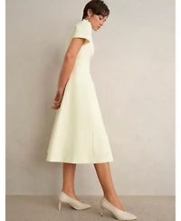 Hobbs London Women's Eliana Fit Flare Midi Dress