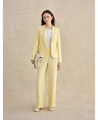 Hobbs London Women's Adalee Linen Tailored Blazer