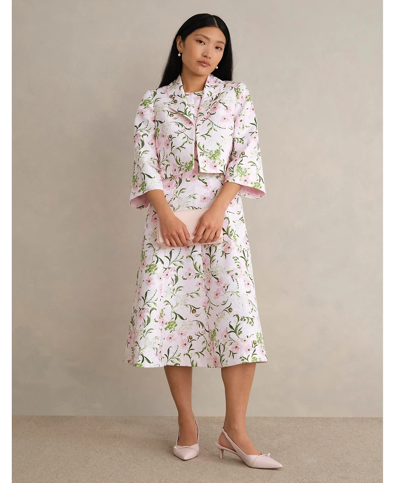 Hobbs London Women's Lana Cropped Floral Jacket