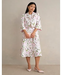 Hobbs London Women's Lana Cropped Floral Jacket