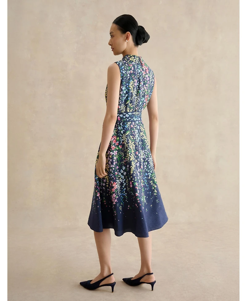 Hobbs London Women's Alberta Floral Midi Shirt Dress