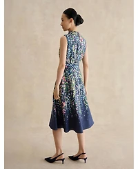 Hobbs London Women's Alberta Floral Midi Shirt Dress