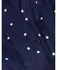 Hobbs London Women's Samantha Polka Dot Midi Dress