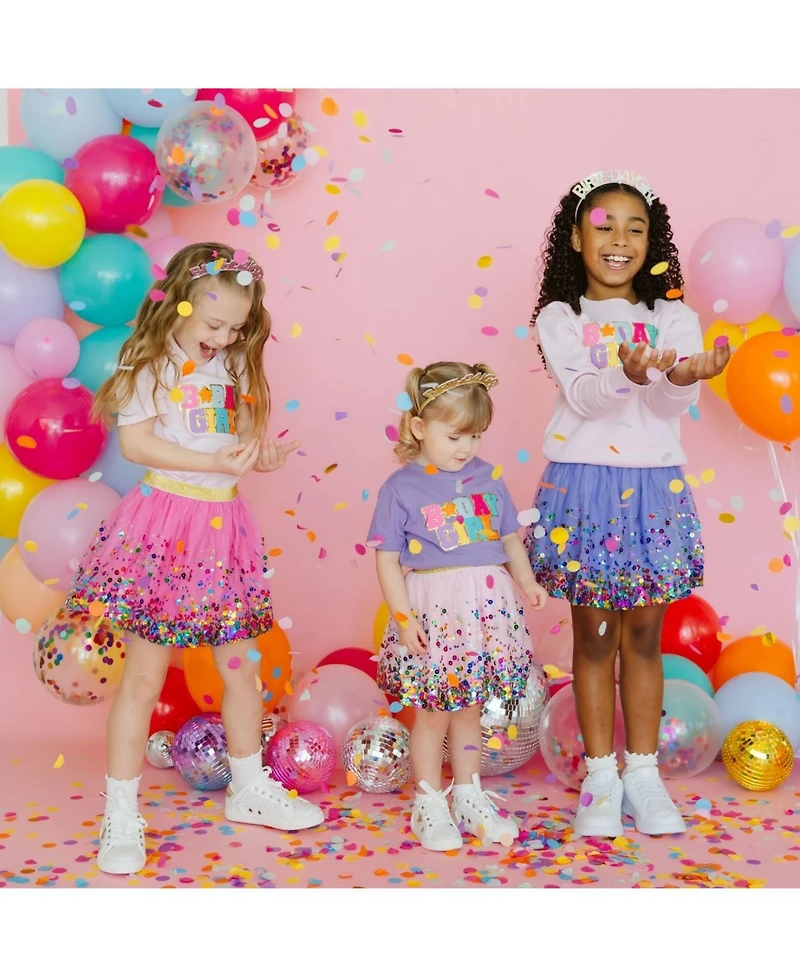 Sweet Wink Baby Girls Baby Lavender Confetti Tutu Skirt