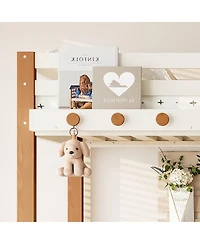 Streamdale Furniture Streamdale Twin Loft Bed with Storage Shelves and Clothes Hook