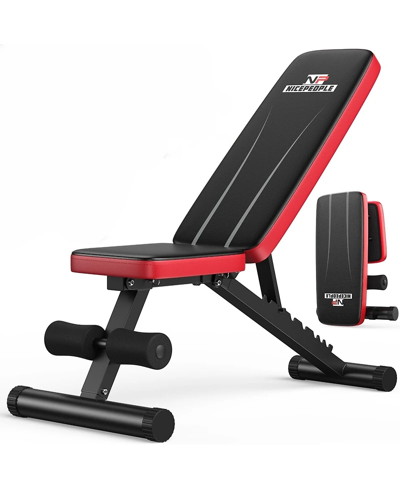 Fed Fitness Foldable Adjustable Weight Bench, 660LBS 8-Position Incline Bench for Chest Shoulder Home Gym
