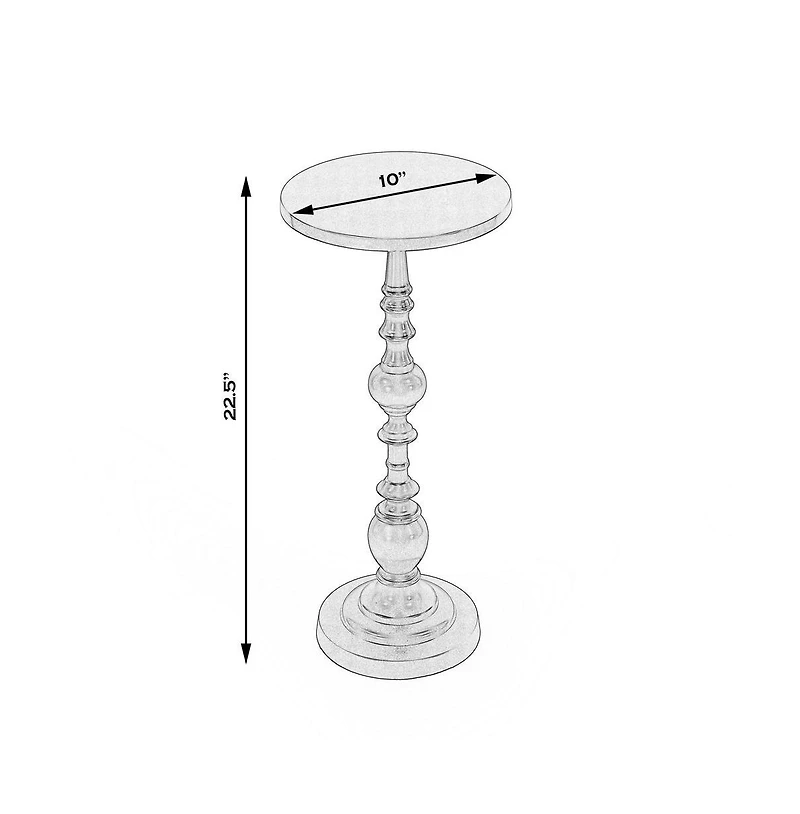 Butler Specialty Darien Round Pedestal 10"W Side Table