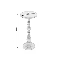 Butler Specialty Darien Round Pedestal 10"W Side Table