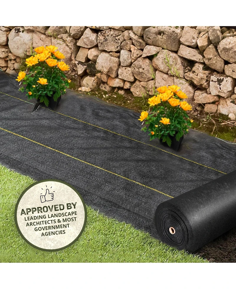 DeWitt P3 Pro 5 5oz 3' x 250' Commercial Landscape Weed Barrier Ground Fabric