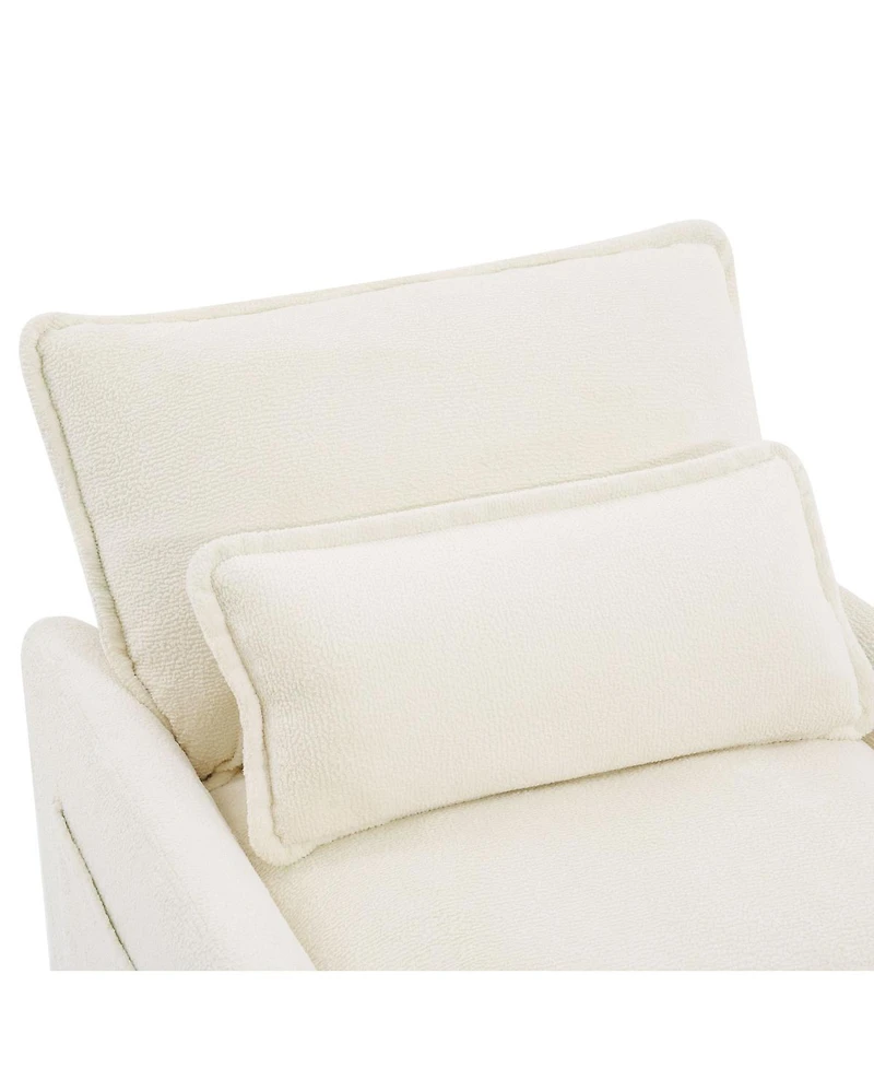 Streamdale Furniture Modern 3-Seater Plush Upholstered Sofa with Side Storage