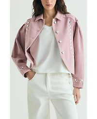 Scalpers Women's Denim Studs Jacket