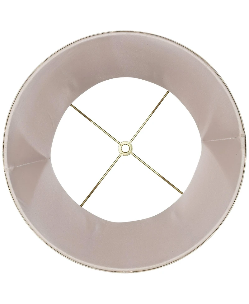 Springcrest Set of 2 Drum Lamp Shades Almond Flower High Spider Replacement Harp Finial Fitting