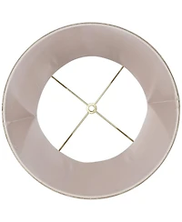 Springcrest Set of 2 Drum Lamp Shades Almond Flower High Spider Replacement Harp Finial Fitting