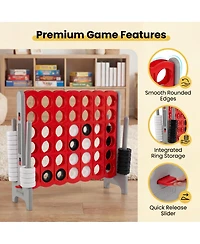 Costway Jumbo 4-to-Score 4 in A Row Board Game Set Outdoor Indoor Kids Adults Family Fun