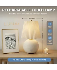 Bell + Howell BetterBeam Collection Cordless Rechargeable Touch 3 Mode Dimmable Led Usb-c Bedside Table Lamp