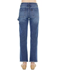 KanCan Women's Ashley High Rise True Straight Jeans