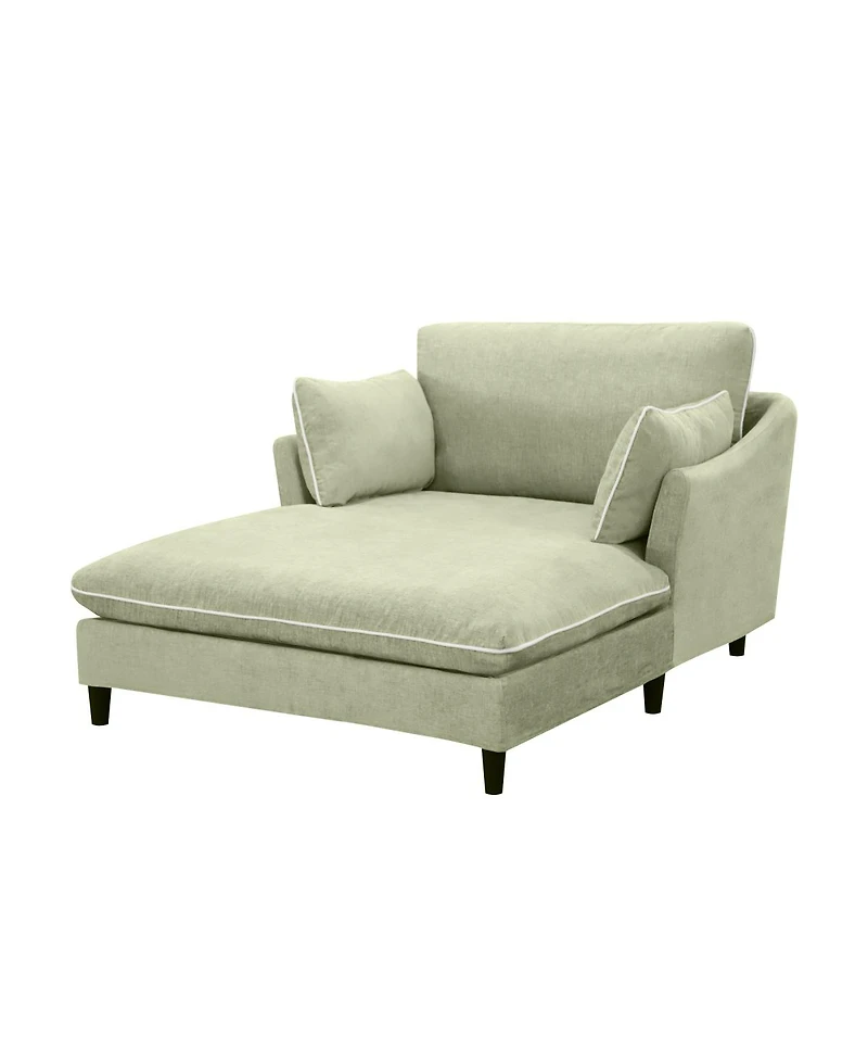 Streamdale Furniture Modern 51.2" Chaise Lounge Sofa Bed with Pillows