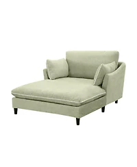 Streamdale Furniture Modern 51.2" Chaise Lounge Sofa Bed with Pillows