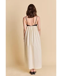 La'Ven Women's Colorblock Sleeveless Maxi Dress