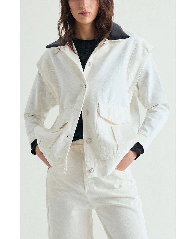 Scalpers Women's Contrast Denim Jacket