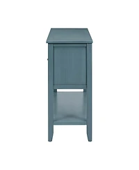 Streamdale Furniture Cambridge Series Vintage Console Table with 4 Drawers and Shelf
