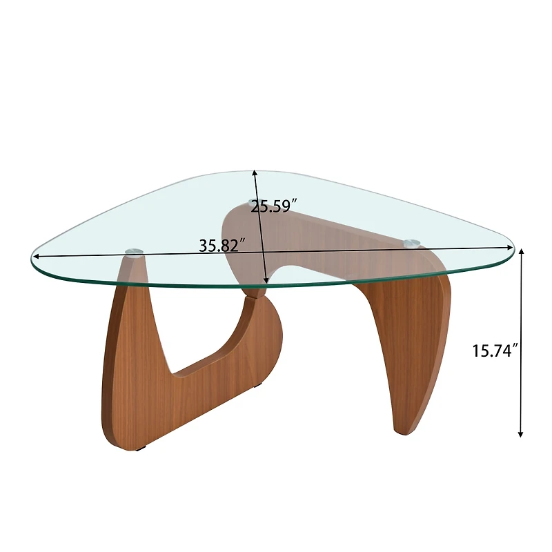 Streamdale Furniture Mid-Century Modern Wood Coffee Table for Living Room