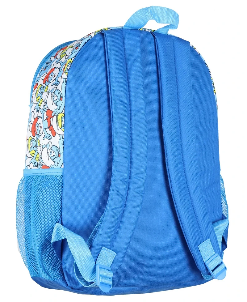 Smurfs The Backpack 5 Piece Mega Set School Book Bag with Lunch Box