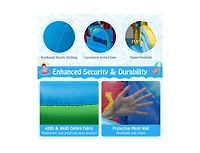 Slickblue Kids Inflatable Water Park Bounce House with Slide Combo