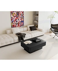 Streamdale Furniture 38.6'' Fluted Lift-Top Coffee Table with Storage