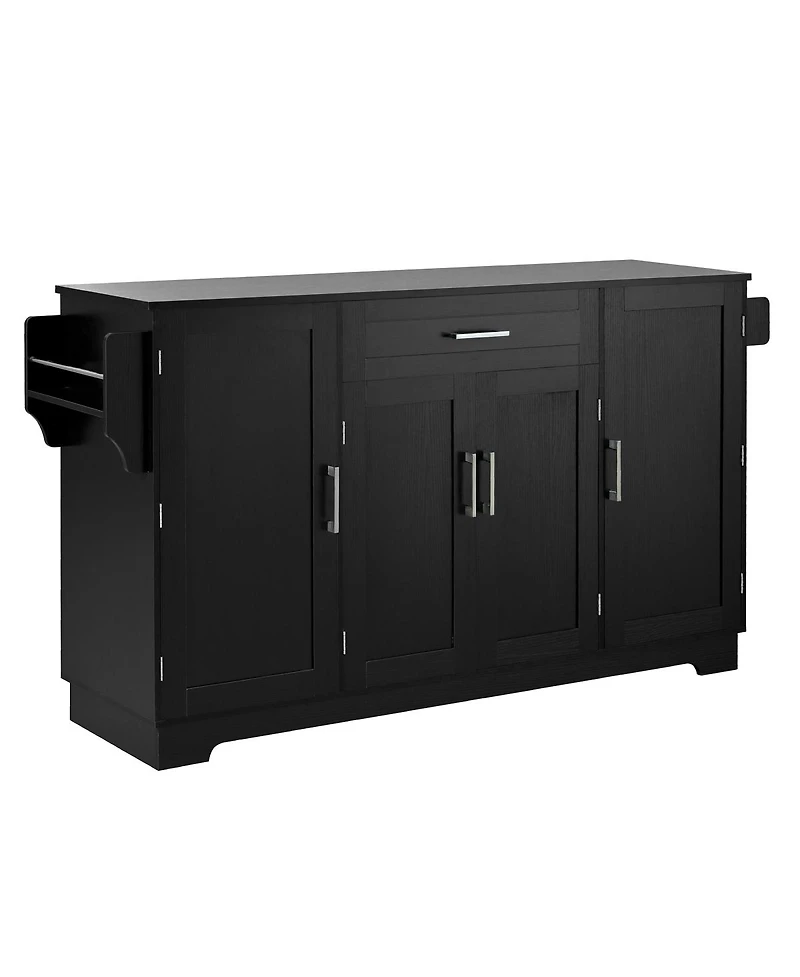 Streamdale Furniture 54.3" 4-Door Sideboard Buffet Cabinet with Storage and Adjustable Shelves