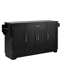Streamdale Furniture 54.3" 4-Door Sideboard Buffet Cabinet with Storage and Adjustable Shelves