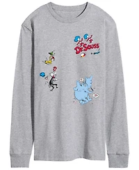 Airwaves Men's Dr. Seuss Cat The Hat & Sam I Am Horton Long-Sleeve Graphic T-Shirt