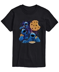 Airwaves Men's Sesame Street Cookie Moon Short-Sleeve Graphic T-Shirt