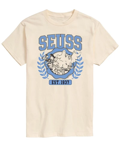 Airwaves Men's Dr. Seuss Dr Collegiate Short-Sleeve Graphic T-Shirt