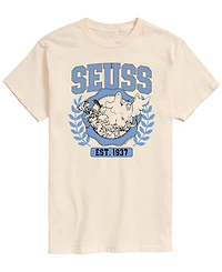 Airwaves Men's Dr. Seuss Dr Collegiate Short-Sleeve Graphic T-Shirt
