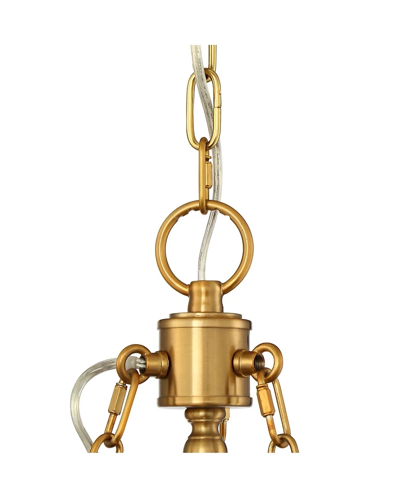 Stiffel Hartley 28 Inch Wide 6-Light Chandelier with Shades