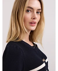 Phase Eight Women's Grace Button-Front Round Neck Cardigan