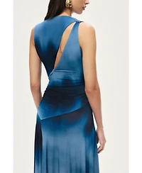 Nocturne Women's Draped Asymmetric Maxi Dress