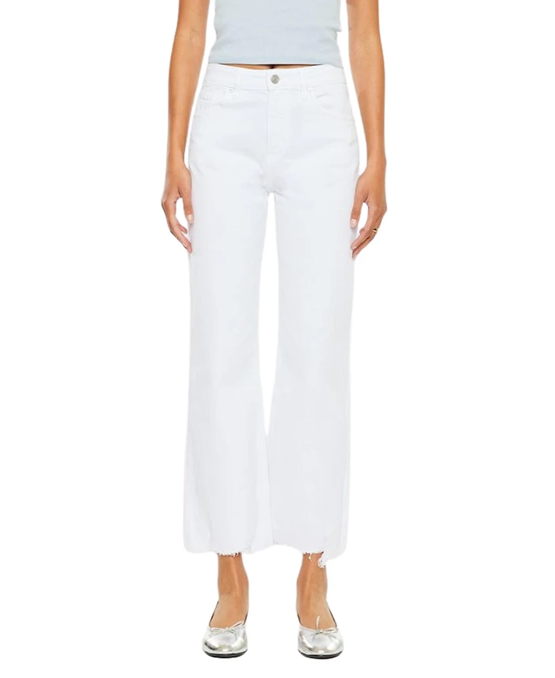 KanCan Women's High Rise Slim Wide Jeans