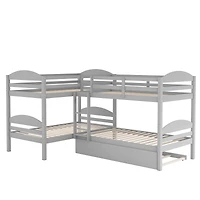Streamdale Furniture L-Shaped Bunk bed with Trundle