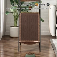 Streamdale Furniture 58-Inch Modern Cat Tree for Large Cats with Scratching Board and Hammock