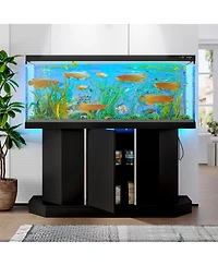 Streamdale Furniture 55-75 Gallon Aquarium Stand with Power Outlet and Storage, 880LBS Capacity