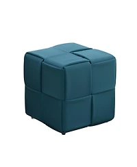 Streamdale Furniture Square Corduroy Ottoman Foot Rest