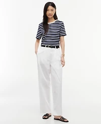 Tommy Hilfiger Women's Ribbed Boxy Crewneck T-Shirt